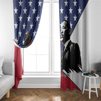 Happy MLK Day Window Curtain Everybody Can Be Great Because Everybody Can Serve - Wonder Print Shop