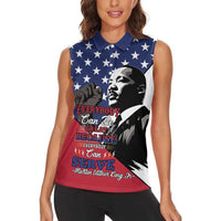 Happy MLK Day Women Sleeveless Polo Shirt Everybody Can Be Great Because Everybody Can Serve - Wonder Print Shop