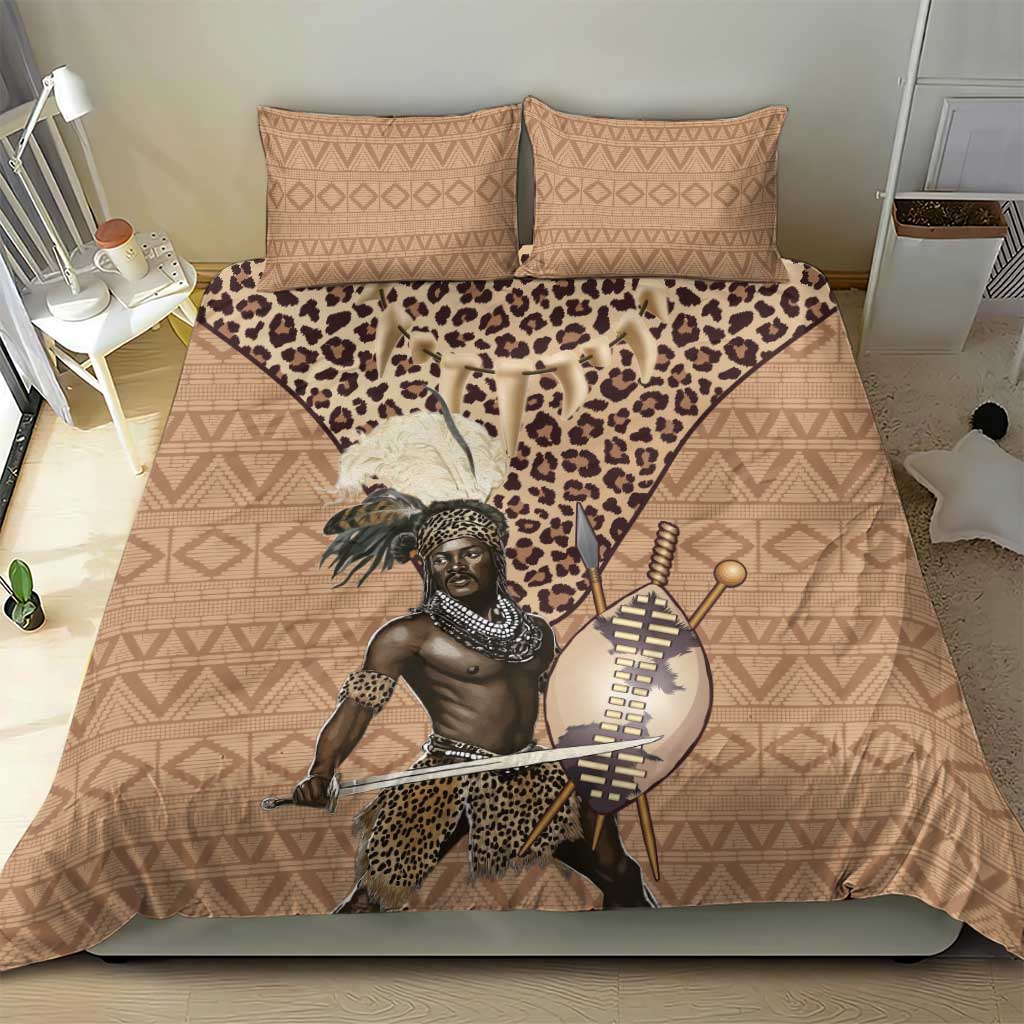 South Africa Zulu People Bedding Set Zulu Warrior - Wonder Print Shop