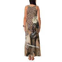 South Africa Zulu People Family Matching Tank Maxi Dress and Hawaiian Shirt Zulu Warrior - Wonder Print Shop