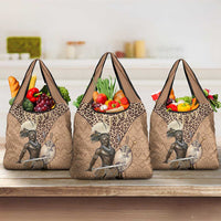 South Africa Zulu People Grocery Bag Zulu Warrior