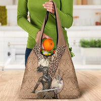 South Africa Zulu People Grocery Bag Zulu Warrior