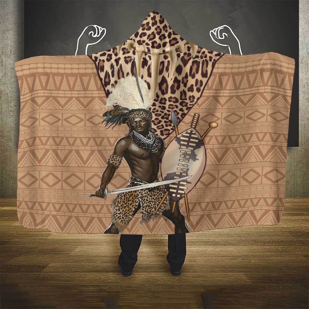 South Africa Zulu People Hooded Blanket Zulu Warrior