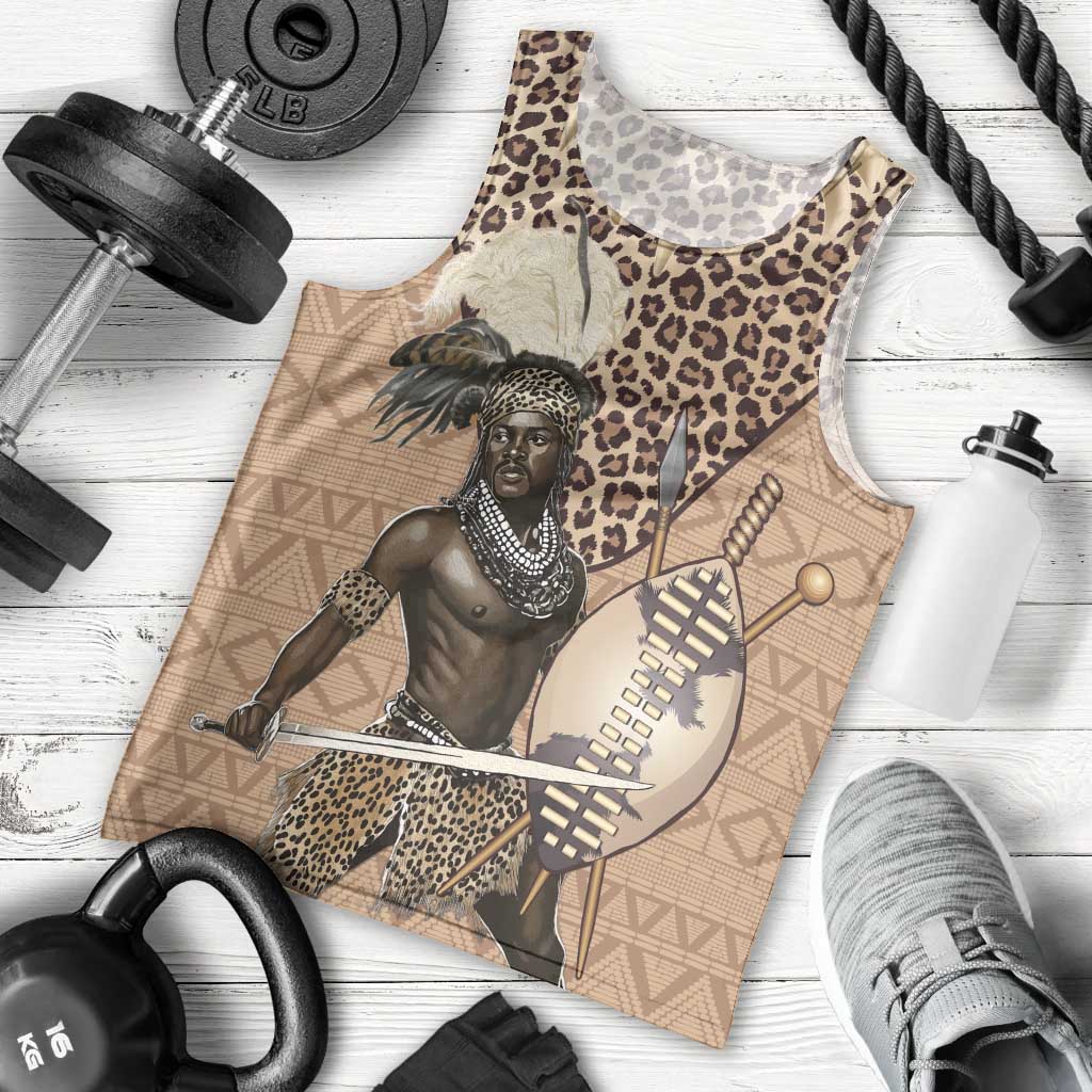 South Africa Zulu People Men Tank Top Zulu Warrior - Wonder Print Shop