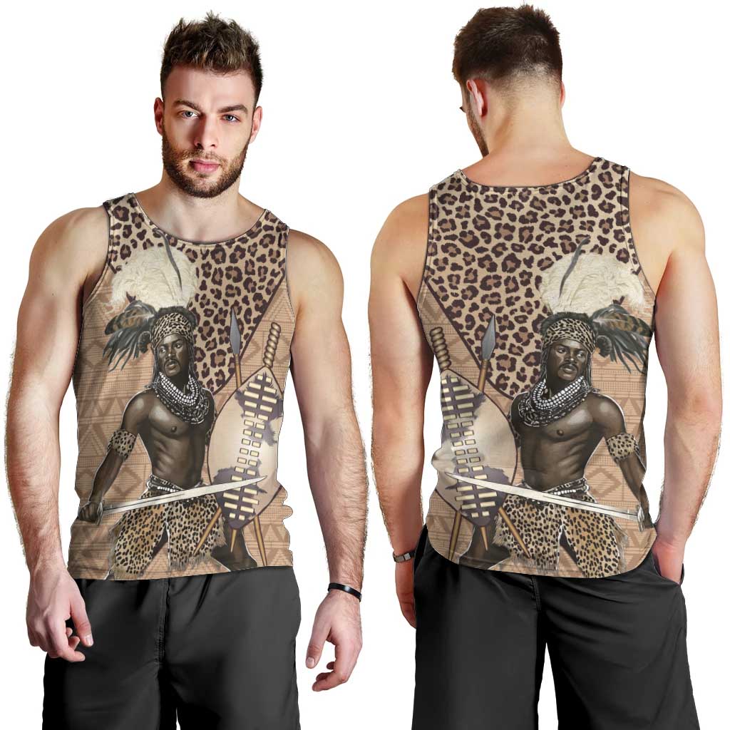 South Africa Zulu People Men Tank Top Zulu Warrior - Wonder Print Shop