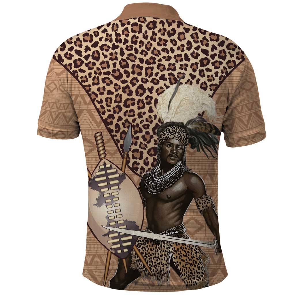 South Africa Zulu People Polo Shirt Zulu Warrior - Wonder Print Shop