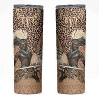 South Africa Zulu People Skinny Tumbler Zulu Warrior - Wonder Print Shop