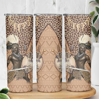 South Africa Zulu People Skinny Tumbler Zulu Warrior - Wonder Print Shop