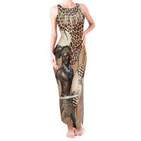 South Africa Zulu People Tank Maxi Dress Zulu Warrior - Wonder Print Shop