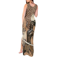 South Africa Zulu People Tank Maxi Dress Zulu Warrior - Wonder Print Shop