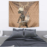 South Africa Zulu People Tapestry Zulu Warrior - Wonder Print Shop