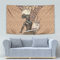 South Africa Zulu People Tapestry Zulu Warrior - Wonder Print Shop