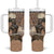 South Africa Zulu People Tumbler With Handle Zulu Warrior - Wonder Print Shop