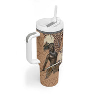 South Africa Zulu People Tumbler With Handle Zulu Warrior - Wonder Print Shop