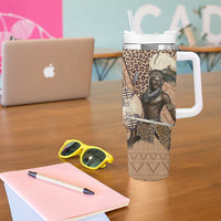 South Africa Zulu People Tumbler With Handle Zulu Warrior - Wonder Print Shop
