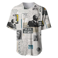 Civil Rights Leaders Baseball Jersey Newspaper Print Style - Wonder Print Shop