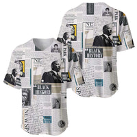 Civil Rights Leaders Baseball Jersey Newspaper Print Style - Wonder Print Shop