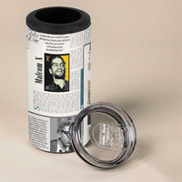 Civil Rights Leaders 4 in 1 Can Cooler Tumbler Newspaper Print Style - Wonder Print Shop