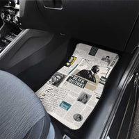 Civil Rights Leaders Car Mats Newspaper Print Style - Wonder Print Shop
