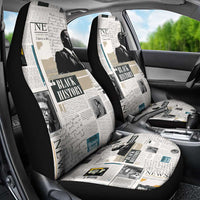 Civil Rights Leaders Car Seat Cover Newspaper Print Style - Wonder Print Shop