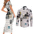 Civil Rights Leaders Couples Matching Short Sleeve Bodycon Dress and Long Sleeve Button Shirt Newspaper Print Style - Wonder Print Shop