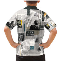 Civil Rights Leaders Family Matching Mermaid Dress and Hawaiian Shirt Newspaper Print Style - Wonder Print Shop