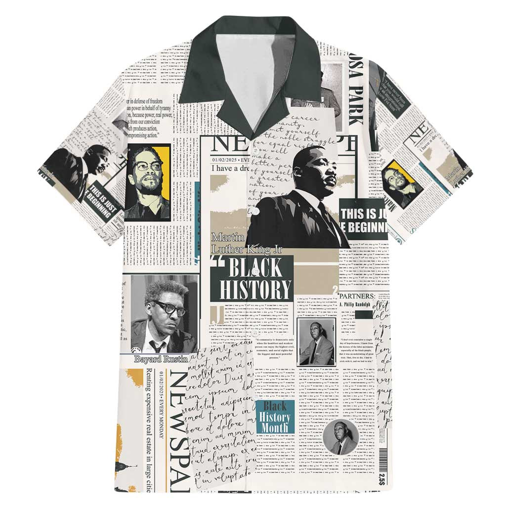 Civil Rights Leaders Family Matching Mermaid Dress and Hawaiian Shirt Newspaper Print Style - Wonder Print Shop