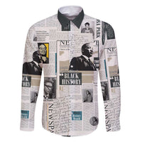 Civil Rights Leaders Family Matching Mermaid Dress and Hawaiian Shirt Newspaper Print Style - Wonder Print Shop