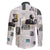 Civil Rights Leaders Family Matching Off The Shoulder Long Sleeve Dress and Hawaiian Shirt Newspaper Print Style - Wonder Print Shop