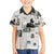 Civil Rights Leaders Family Matching Off The Shoulder Long Sleeve Dress and Hawaiian Shirt Newspaper Print Style - Wonder Print Shop