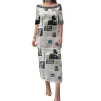 Civil Rights Leaders Family Matching Puletasi and Hawaiian Shirt Newspaper Print Style - Wonder Print Shop