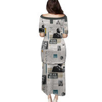 Civil Rights Leaders Family Matching Puletasi and Hawaiian Shirt Newspaper Print Style - Wonder Print Shop