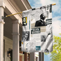 Civil Rights Leaders Garden Flag Newspaper Print Style - Wonder Print Shop