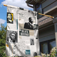 Civil Rights Leaders Garden Flag Newspaper Print Style - Wonder Print Shop