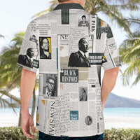 Civil Rights Leaders Hawaiian Shirt Newspaper Print Style - Wonder Print Shop