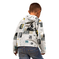 Civil Rights Leaders Kid Hoodie Newspaper Print Style - Wonder Print Shop