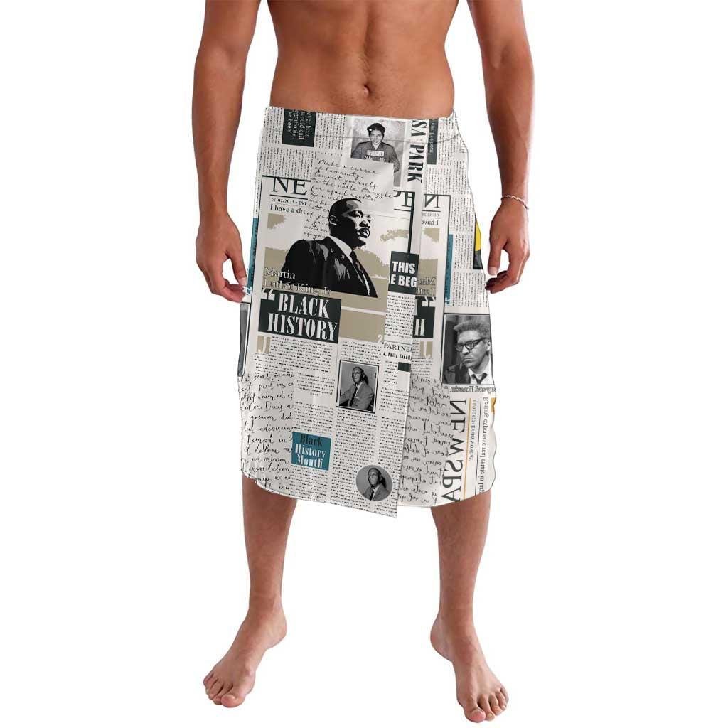 Civil Rights Leaders Lavalava Newspaper Print Style - Wonder Print Shop