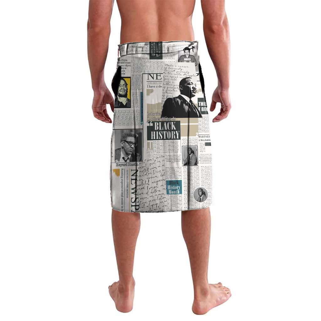 Civil Rights Leaders Lavalava Newspaper Print Style - Wonder Print Shop
