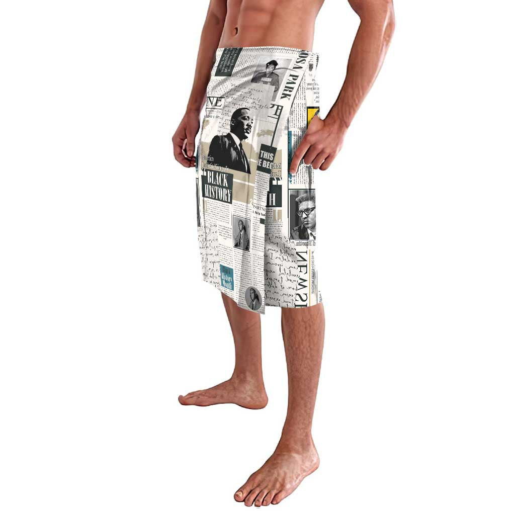 Civil Rights Leaders Lavalava Newspaper Print Style - Wonder Print Shop