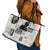 Civil Rights Leaders Leather Tote Bag Newspaper Print Style - Wonder Print Shop