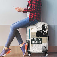Civil Rights Leaders Luggage Cover Newspaper Print Style - Wonder Print Shop