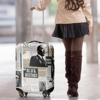 Civil Rights Leaders Luggage Cover Newspaper Print Style - Wonder Print Shop