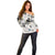 Civil Rights Leaders Off Shoulder Sweater Newspaper Print Style - Wonder Print Shop