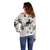 Civil Rights Leaders Off Shoulder Sweater Newspaper Print Style - Wonder Print Shop