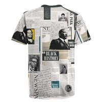 Civil Rights Leaders Rugby Jersey Newspaper Print Style - Wonder Print Shop