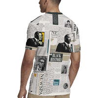 Civil Rights Leaders Rugby Jersey Newspaper Print Style - Wonder Print Shop