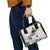 Civil Rights Leaders Shoulder Handbag Newspaper Print Style