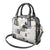 Civil Rights Leaders Shoulder Handbag Newspaper Print Style