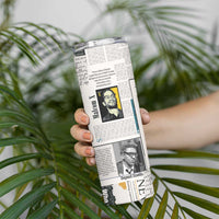 Civil Rights Leaders Skinny Tumbler Newspaper Print Style - Wonder Print Shop