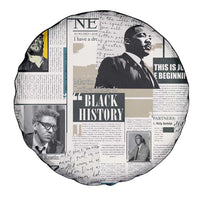 Civil Rights Leaders Spare Tire Cover Newspaper Print Style - Wonder Print Shop
